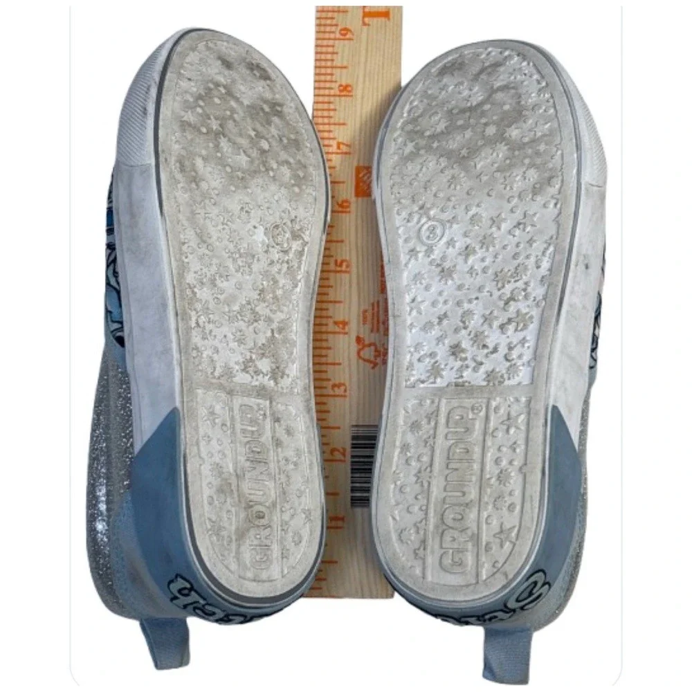 Stitch Ground Up Disney Lilo Stitch silver glitter Slip On Shoes sneaker youth 3